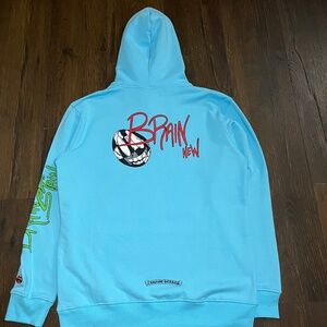 Graphic Hoodie — Sky Blue / Street Art